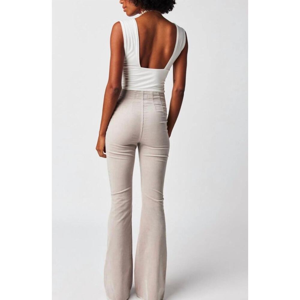 Free People We The Free Jayde Corduroy Flare Pants Women's Size 28 Ivory - Picture 5 of 12